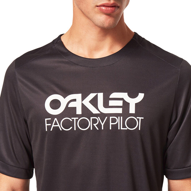 Oakley Factory Pilot MTB SS Jersey Hombre, negro