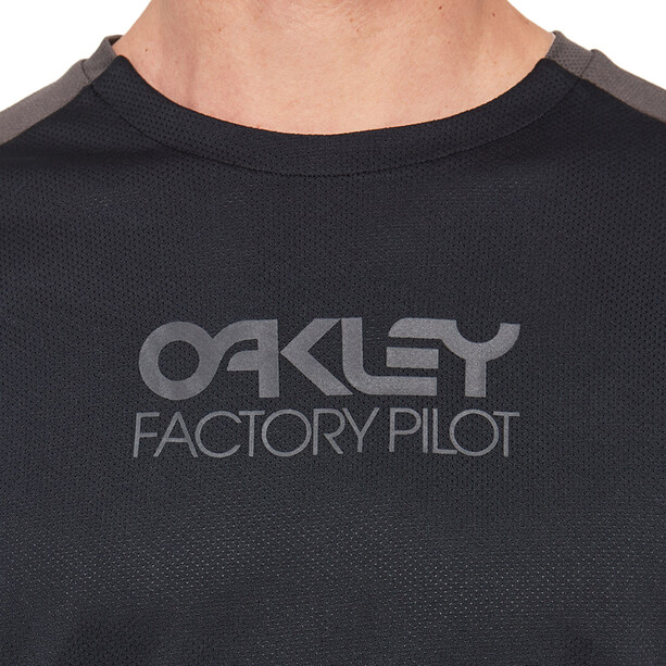 Oakley Factory Pilot MTB II Langarm Trikot Herren schwarz/grau