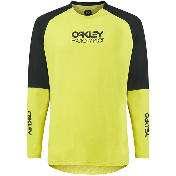 Oakley Factory Pilot MTB II Jersey LS Homme, jaune/noir