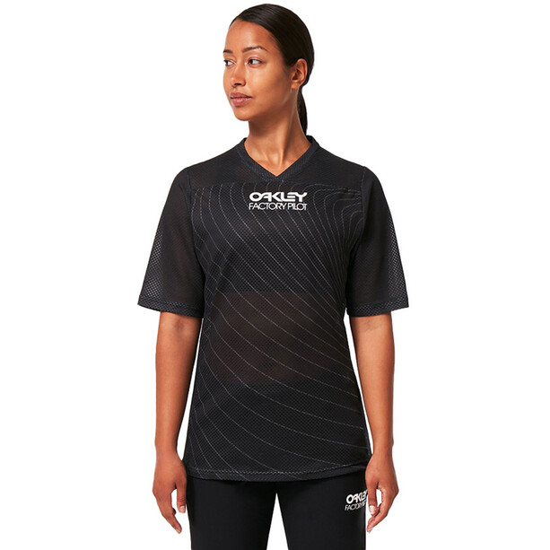 Oakley Factory Pilot RC SS Jersey Mujer, negro