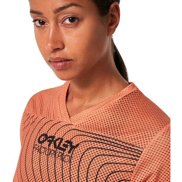 Oakley Factory Pilot RC Koszulka SS Kobiety, pomarańczowy
