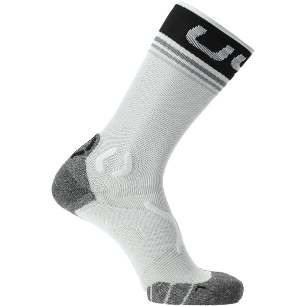 UYN Runner'S One Mid Socks Heren, wit/grijs