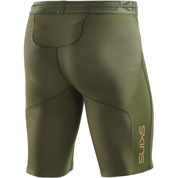 Skins Series-5 Pantaloncini Uomo, verde oliva