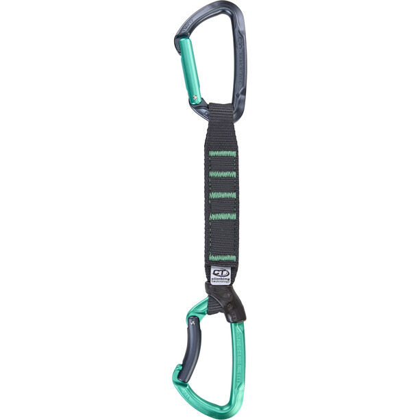 Climbing Technology Lime Pro Set Quickdraw NY 17 cm, zwart/turquoise