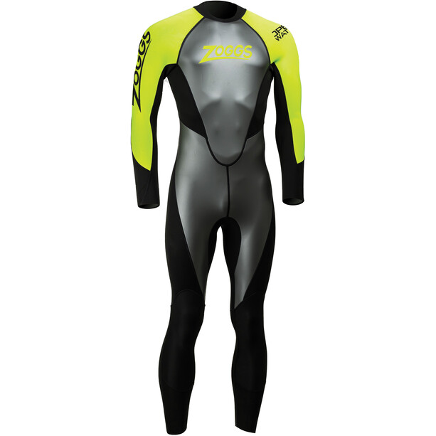 Zoggs OW Explr GSK FS 3.2.2 Traje de neopreno para natación libre Hombre, negro/amarillo