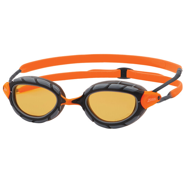 Zoggs Predator Polarized Ultra Zwembril Kleinere pasvorm, oranje/grijs