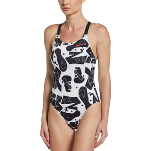 Nike Swim Multiple Print Fastback Badeanzug Damen bunt bunt
