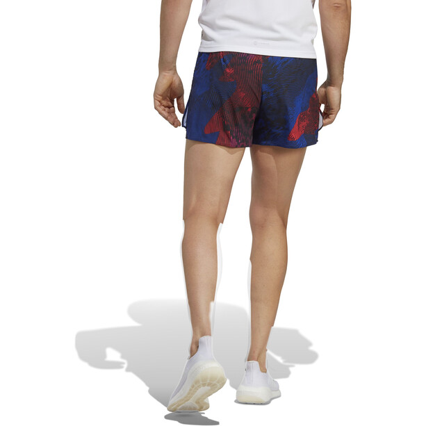 adidas Adizero Split Shorts Men, sininen/musta
