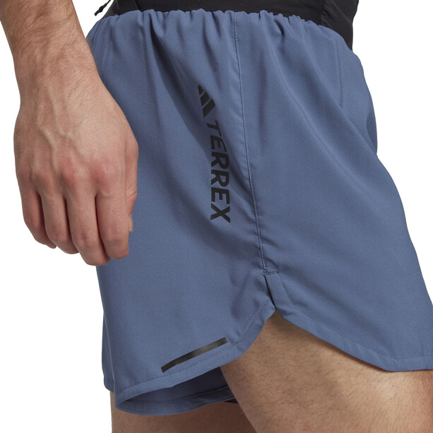 adidas TERREX Agravic Shorts 5" Heren, blauw