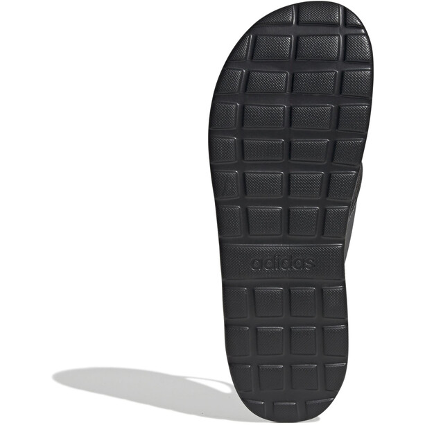 adidas Comfort Tongs Homme, noir/gris