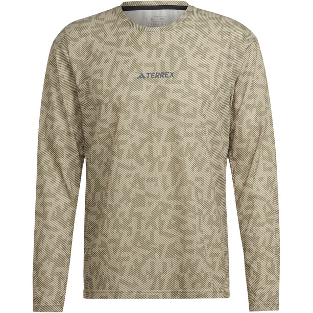 adidas TERREX Trail GFX T-shirt à manches longues Homme, beige