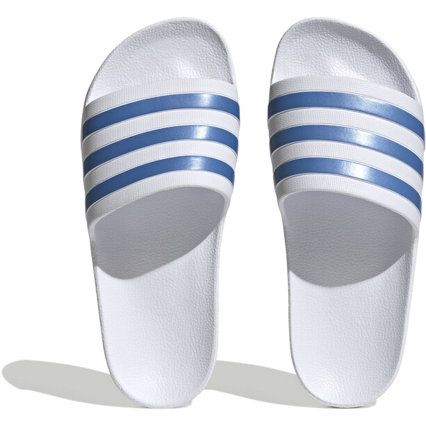 adidas Adilette Aqua Diapositives Femme, blanc/bleu