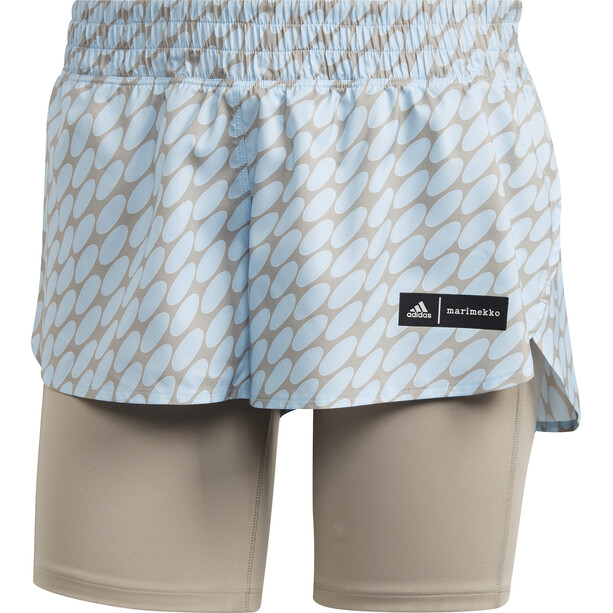 adidas MMK 2in1 Shorts Women ice blue/light brown