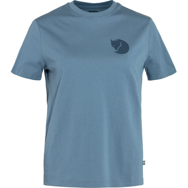 Fjällräven Fox Boxy Logo SS Shirt Women, bleu