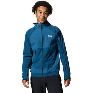 Mountain Hardwear Winter Journey Giacca con cappuccio con zip integrale Uomo, blu blu