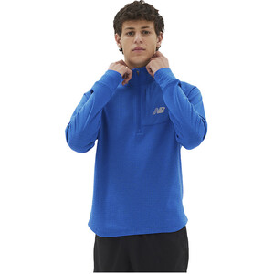 New Balance Heat Grid Langarm Shirt mit 1/2 Reißverschluss Herren blau