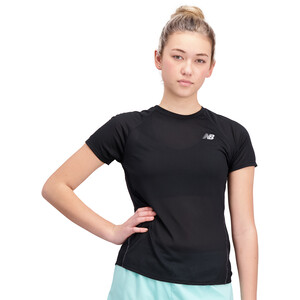 New Balance Impact Run Short Sleeve Shirt Women, sort sort