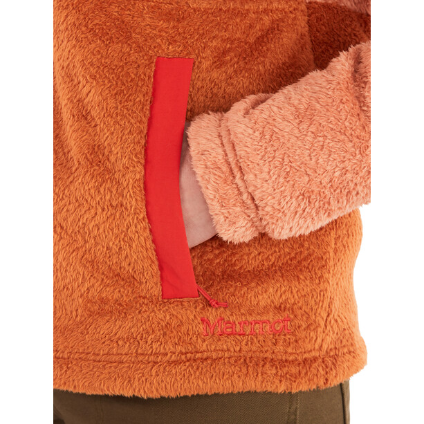 Marmot Homestead Fleecetröja med 1/2-dragkedja Dam orange/pink