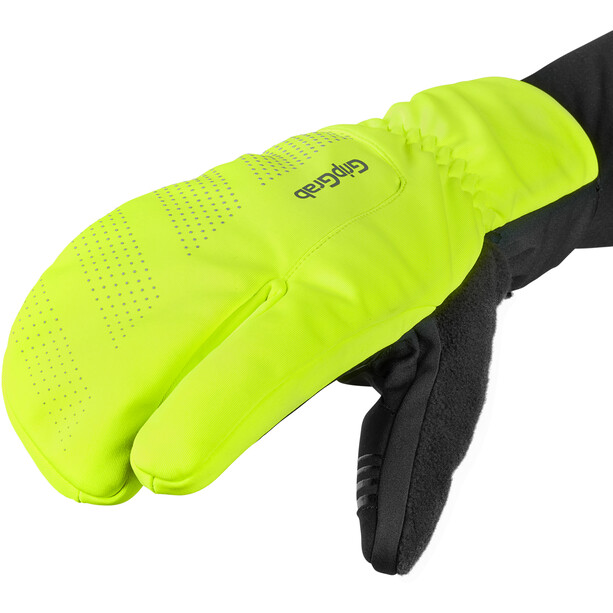 GripGrab Ride Gants lobster coupe-vent pour grand froid, jaune