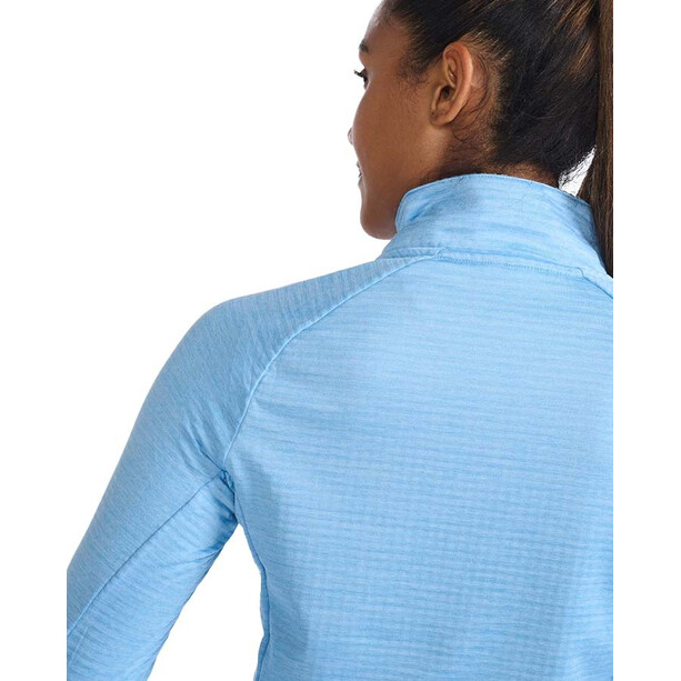 2XU Ignition Shirt mit 1/4 Reißverschluss Damen blau