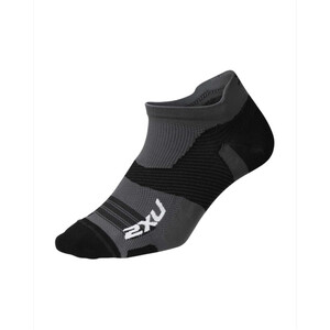 2XU VECTR Ultralight No Show Sokken, grijs/zwart grijs/zwart