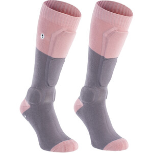 ION Shin Pads Schienbeinschoner-Socken grau/pink grau/pink