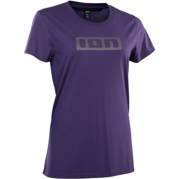ION DriRelease Camiseta Manga Corta Logotipo Mujer, violeta
