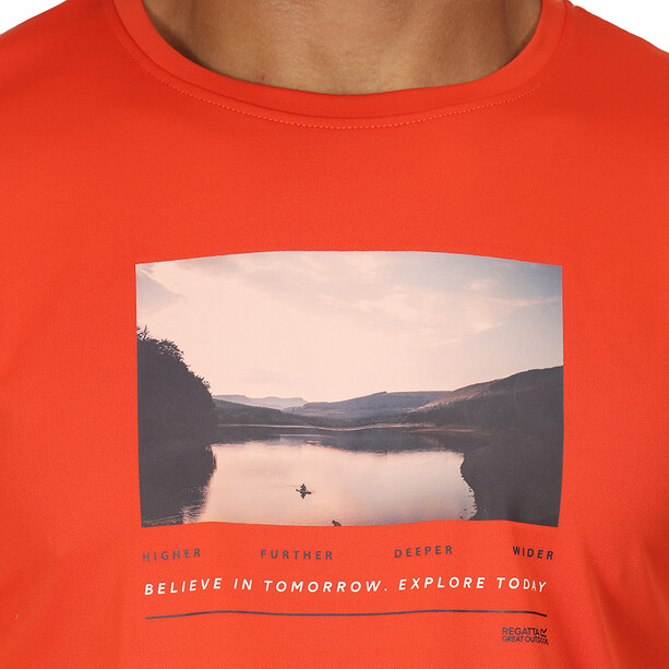 Regatta Fingal VII Shirt met korte mouwen Heren, oranje