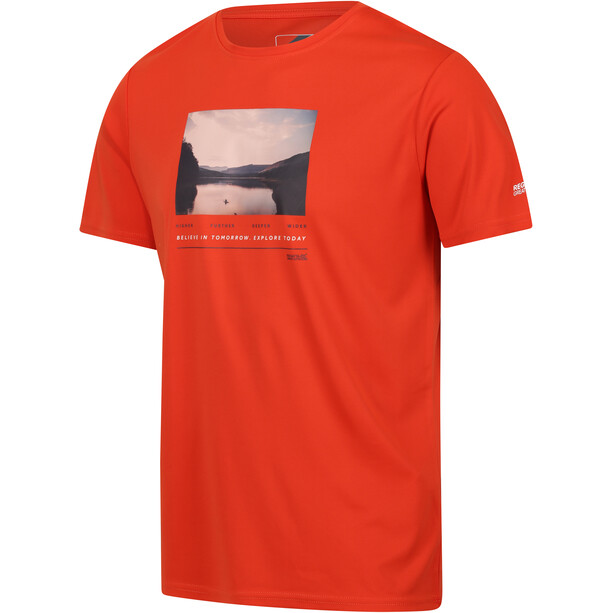 Regatta Fingal VII Koszula SS Mężczyźni, pomarańczowy