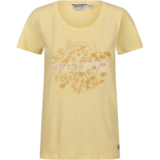 Regatta Filandra VII Camiseta SS Mujer, amarillo