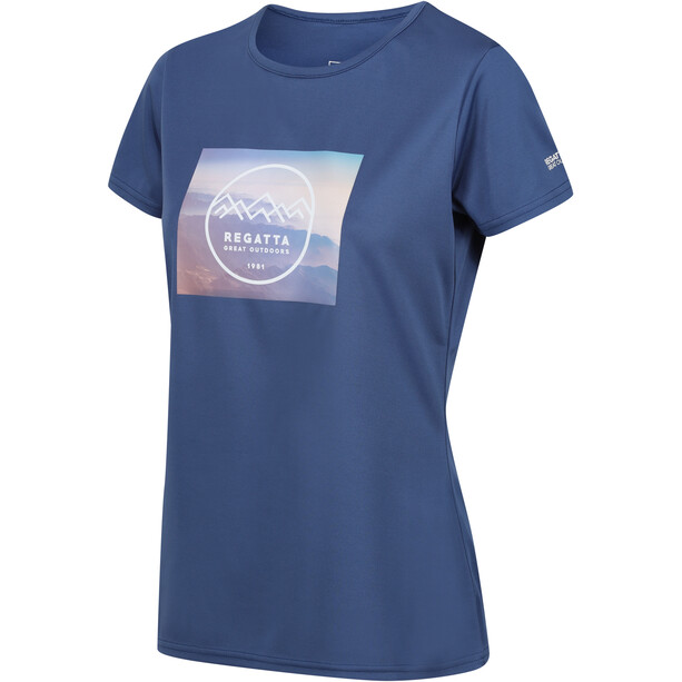 Regatta Fingal VII Shirt met korte mouwen Dames, blauw