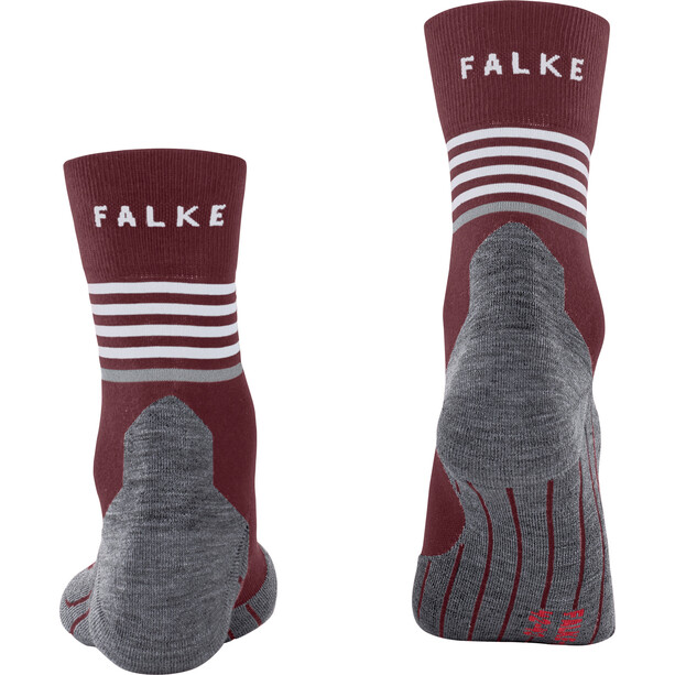 Falke RU4 Endurance Reflect Chaussettes de course Homme, rouge/gris
