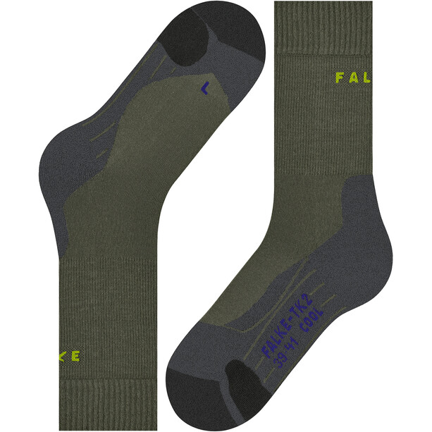 Falke TK2 Cool Trekking Socken Herren oliv