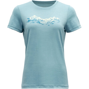Devold Eidsdal T-shirt Dames, blauw blauw