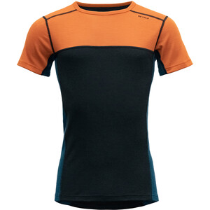 Devold Lauparen T-Shirt Men, negro/naranja negro/naranja