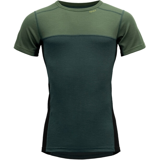 Devold Lauparen T-Shirt Col Ras-Du-Cou Homme, vert