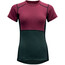 Devold Lauparen T-Shirt Col Ras-Du-Cou Femme, vert/rouge