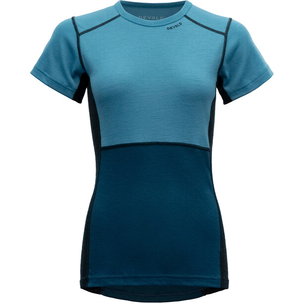 Devold Lauparen Camiseta Mujer, azul