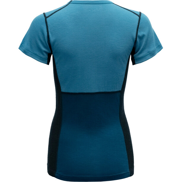 Devold Lauparen T-Shirt Col Ras-Du-Cou Femme, bleu