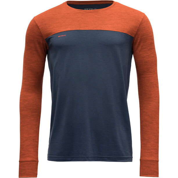 Devold Norang LS Shirt Men, grå/orange