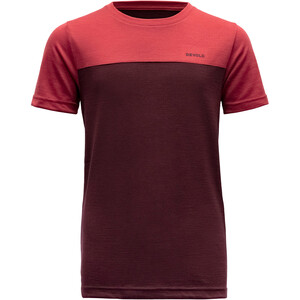 Devold Norang T-shirt Unge, rød rød