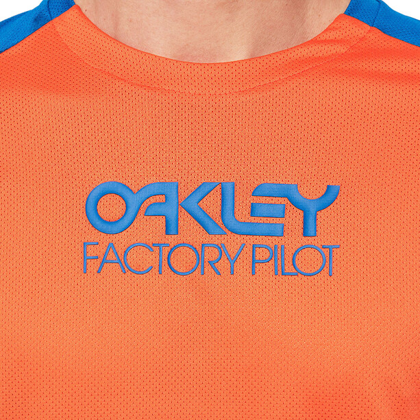 Oakley Factory Pilot MTB II Langarm Trikot Herren orange/blau
