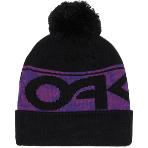 Oakley Wanderlust Bonnet avec pompon, noir/violet noir/violet