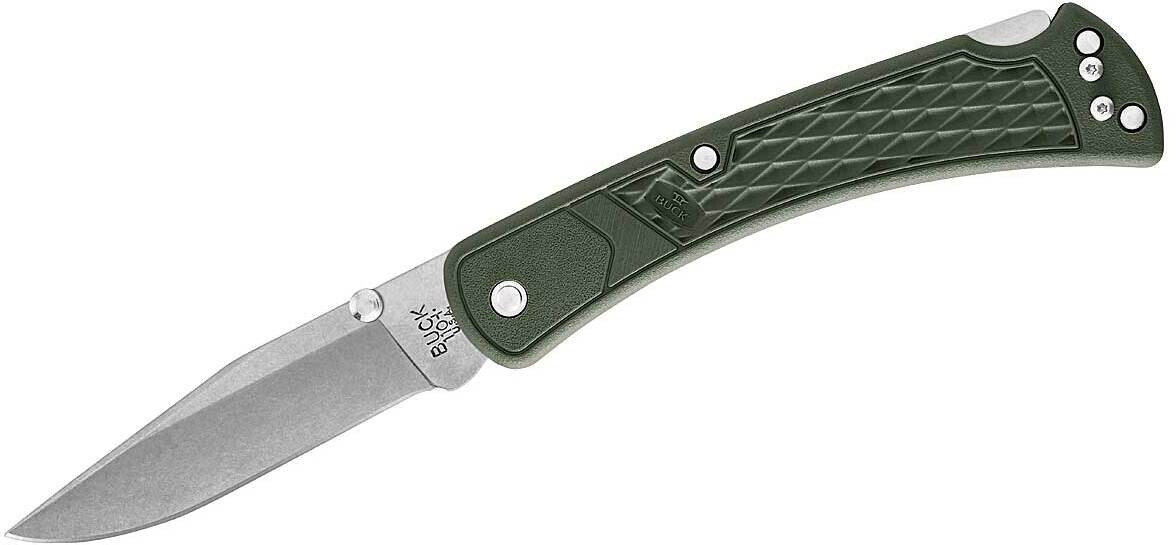 Buck Knives 110 Slim Select EHM Messer grün/silber