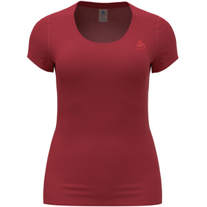 Odlo Active F-Dry Light Eco T-Shirt Col Ras-Du-Cou Femme, rouge rouge