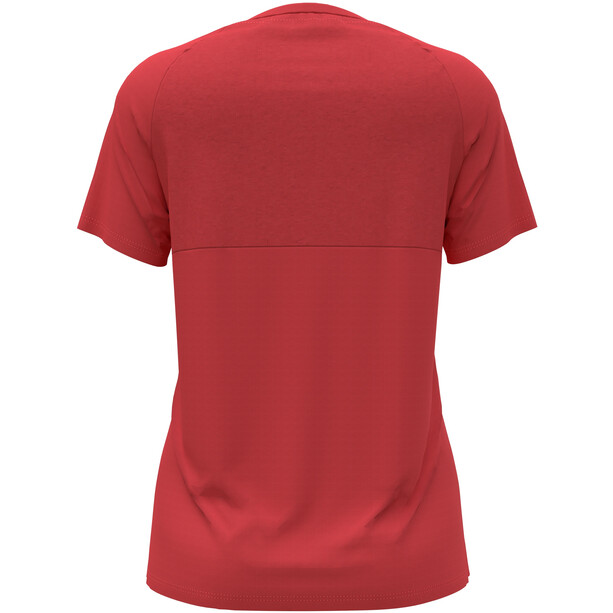 Odlo Essential Chill-Tec Rundhals Kurzarm T-Shirt Damen rot