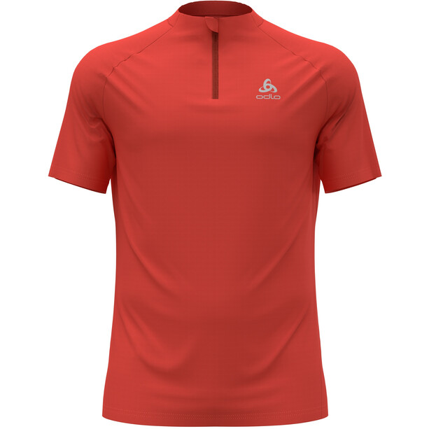 Odlo Essential Trail 1/2 Rits T-shirt Heren, rood