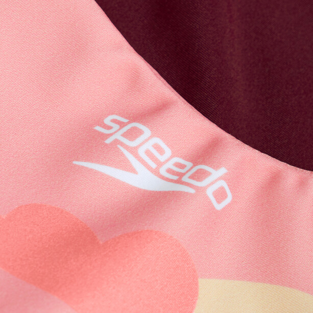 speedo Digital Printed Badeanzug Mädchen rot/bunt