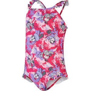 speedo LTS Printed Frill Thinstrap Maillot de bain Fille, rose rose