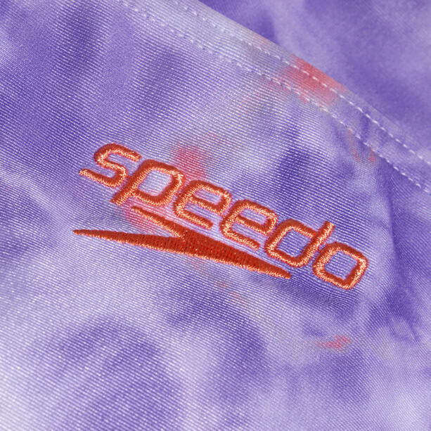 speedo Adjustable Printed Thinstrap Badeanzug Damen lila/orange